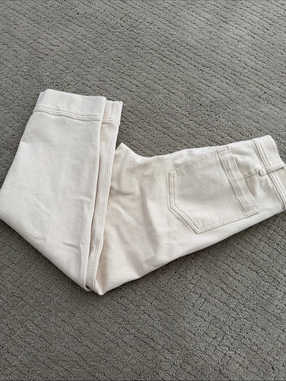 J. Crew High-Rise Straight-Leg Jeans in Off-White - Picture 2 of 4